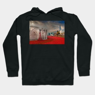 Tower of London Red Poppies Hoodie